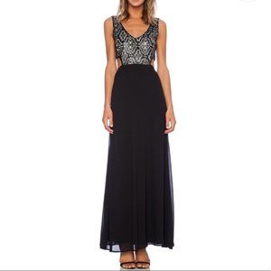 Women's Black Maxi Dress w/ Cut Outs